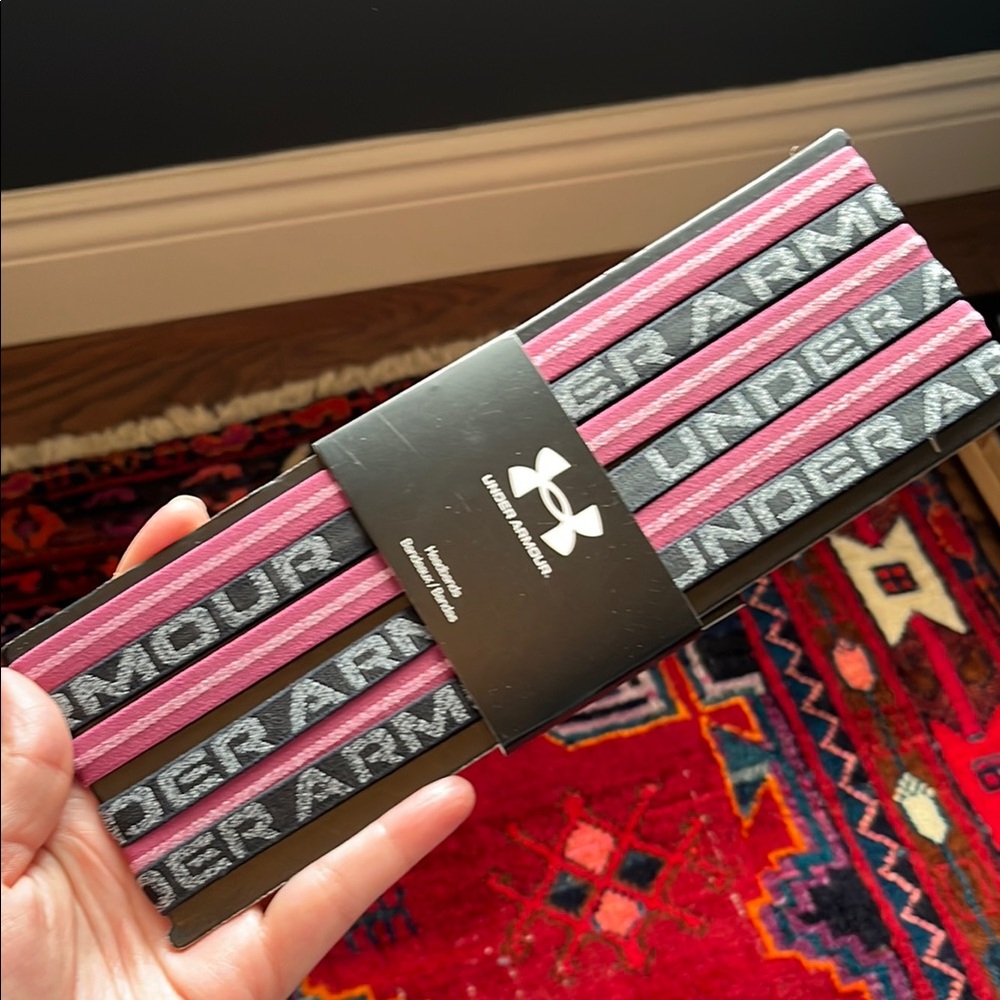 Under Armour Pink and Gray Headbands